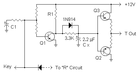 Modified transmit control circuit